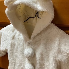【美品】50〜70cm　もこもこロンパースの画像