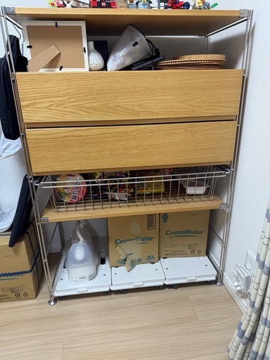 【美品】無印　スチールラック