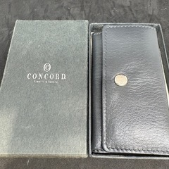CONCORD グレー レザー キーケースの画像