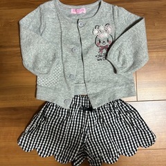 ①80〜90cm 女の子　秋〜冬服　まとめて　の画像