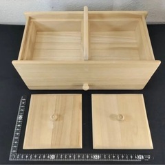小物入れ　裁縫箱　木箱の画像