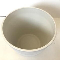 【美品】花器　フラワーアレンジメント　ゴミ箱　小物入れ　雑貨入れ　ホワイト　中型の画像