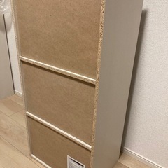 美品【購入から半年】3段カラーボックスの画像