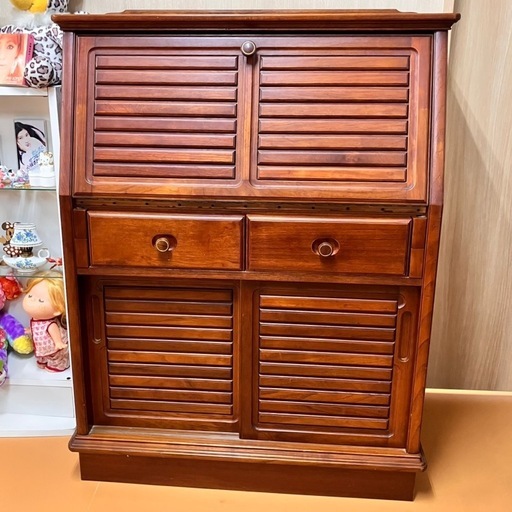 ライティングビューロー　棚　デスク　レトロ