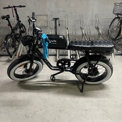 引き取り限定　動作品　電動アシスト自転車　カスタム　スーパー73 試乗可能　バッテリー24ahの画像