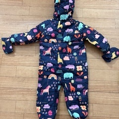 next baby スノーウェア　ジャンプスーツ 90cm 雪遊び　ミトン付きの画像