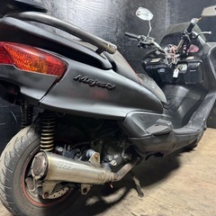 ★支払い総額4.8万円★関東圏内即日配送可能！ヤマハ マジェスティC250 SG03J 社外マフラー！社外ハンドル！社外リアサス！！の画像
