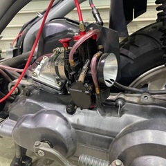 山形発　ホンダ　HF05  リード90(105cc)制作途中　カスタム車両　新品部品の画像