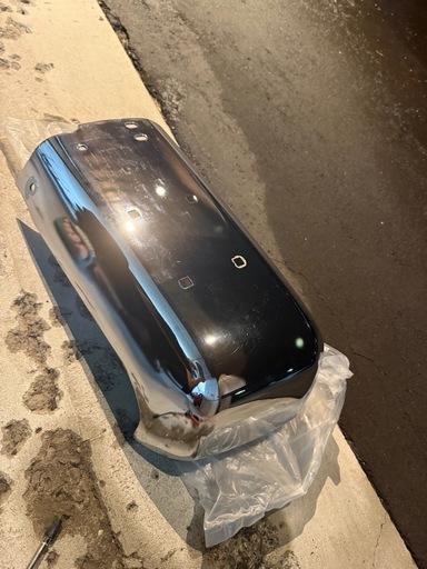 日産　y60サファリ 純正リアバンパー　運転席側