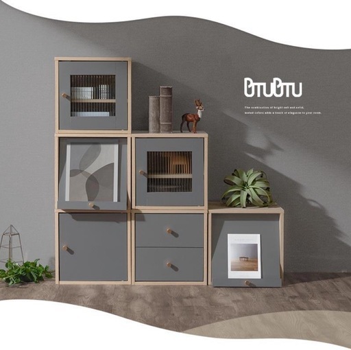 キューブボックス カラーボックス 扉付き 引き出し 収納棚 収納ボックス 収納