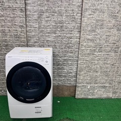 667 SHARP ドラム式洗濯機　容量7kg 一人暮らし向け　小型　左開きの画像