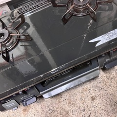 中古　Rinnai 2019年　LPガス　リンナイ ガスコンロ KGDM64BK2R　2口コンロ 汚れあり の画像