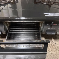中古　Rinnai 2019年　LPガス　リンナイ ガスコンロ KGDM64BK2R　2口コンロ 汚れあり の画像