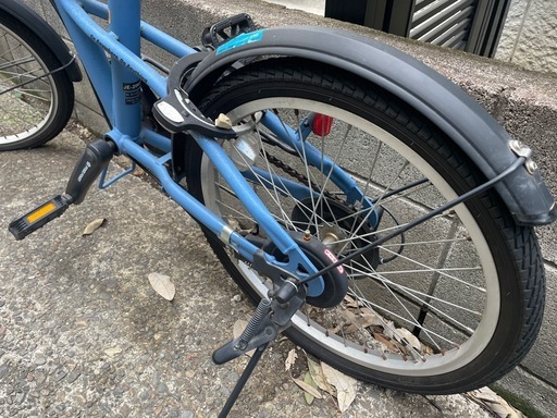 JEEP 折りたたみ自転車（ブルー）