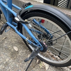 【10/9まで】JEEP 折りたたみ自転車（ブルー）の画像