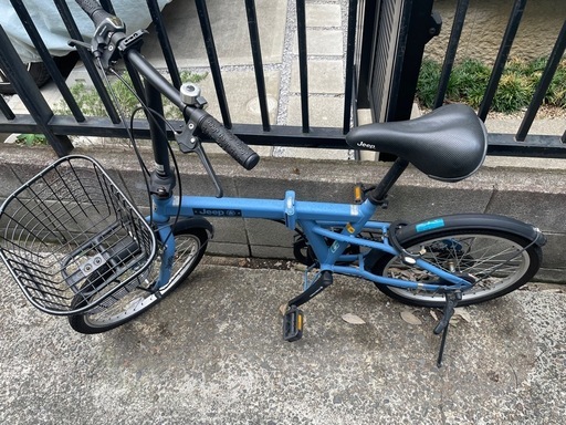 JEEP 折りたたみ自転車（ブルー）