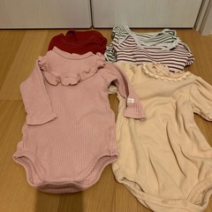 70サイズ　ベビー服　　ボディースーツとロンTの画像