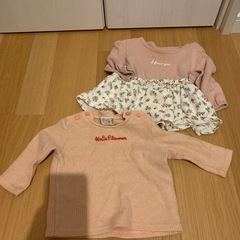 70サイズ　ベビー服　　ボディースーツとロンTの画像