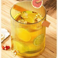 【新品】ドリンクサーバー ピッチャー 蛇口付き ディスペンサー 大容量 耐熱65℃ ハンドル付き 貯蔵タンク 目詰まり防止（サイズ：3.5L）の画像