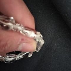 カット水晶　ブレスレットの画像