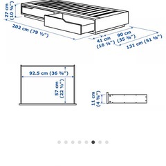IKEA マンダール
　シングル　※収納底板不備あり の画像