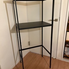 [ 山崎実業 tower/タワー ] ゴミ箱の上を有効活用！ゴミ箱上ラック (レンジボード/キッチンボード/キッチンラック/キッチン収納) 2859/2860の画像