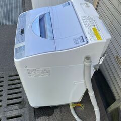 【リユースショップスパークル】乾燥機能付き洗濯機　シャープ　2016年製　ES-TX550-A　洗濯容量/乾燥容量　5.5kg/3.5kg　配送設置可能♪の画像