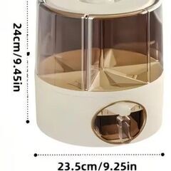 【新品】回転米バケツ、食品穀物保存容器、穀物および米保存容器 - 回転食品ディスペンサーの画像