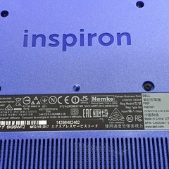 DELL製ノートパソコンW in10の画像