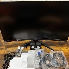 PS5本体及びAOC湾曲ゲーミングモニター32インチセット(スピーカー付))の画像