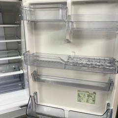 608AQUA 大型冷蔵庫　355L 300L強　小型　家庭用　右開き　保証込みの画像