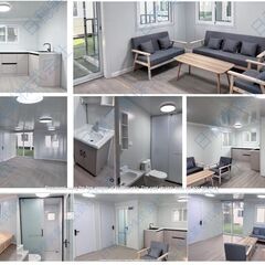 2LDK事務所 コンテナハウス 住宅 コンテナガレージ 折りたたみ式 コンテナハウス 20フィートプレハブ住宅 小型住宅 モジュール式建築の画像