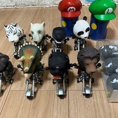 アニマルライダーフィギア➕マリオ空き缶の画像