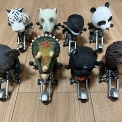 アニマルライダーフィギア➕マリオ空き缶の画像