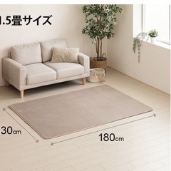 ホットカーペット付きラグの画像