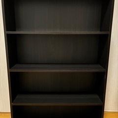 【無料】本棚 4段タイプ 幅60cm 奥行17cm 高さ89cm（2点セット）[Free] 4-Tier Bookshelf (Set of 2) – W60cm x D17cm x H89cmの画像