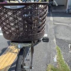 中古24インチ Panasonic電動アシスト自転車　8.9Ah新品　大阪の画像
