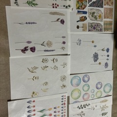 【150枚以上】シール　まとめ売り　お裾分け　花柄　トレーシング　マスキングの画像