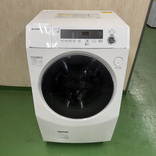 R007☆2022年製☆シャープ ドラム式洗濯機 10KG 熱乾燥6KG 大型
