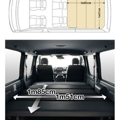 ハイエース200系 標準S-GL用ベッドキット ブラックの画像
