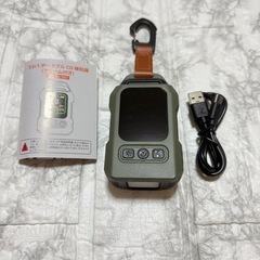 【新品未使用】一酸化炭素チェッカー 4in1 CO濃度/湿度/温度検知 緊急照明機能 キャンプの画像