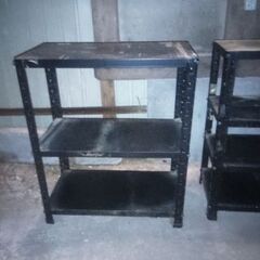 中古 小さいスチールラックの画像