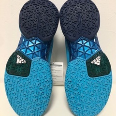 M【未使用品】タグ付き adidas アディダス テニスシューズ バリケード 24cm ブルー レディース スニーカー 靴の画像