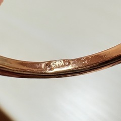 刻印あり 石付きリング 宝石の画像