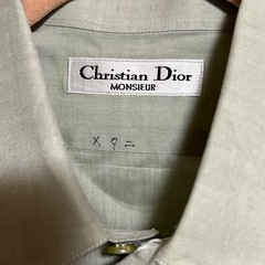 　カーキ色　Christian Dior長袖シャツの画像