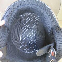 使用僅少美品　KCI バイク乗車用スモールジェットヘルメット　黒　フリーサイズ57-60㎝の画像