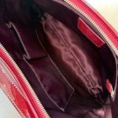 COACH ワインレッド 2way ショルダーバッグの画像