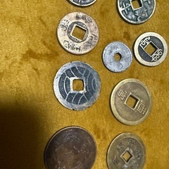 古びたコイン9枚の画像