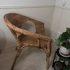 IKEA チェア 椅子  竹 あアーゲンの画像
