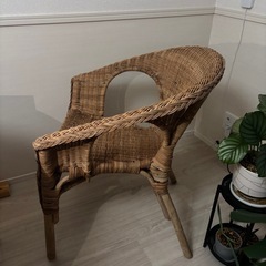 IKEA チェア 椅子  竹 あアーゲンの画像